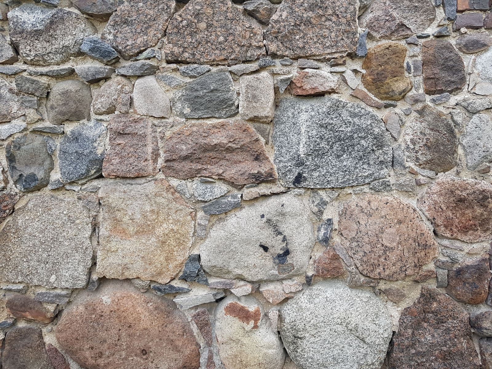 Old stone foundation wall